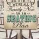 No Seating Plan Wedding Sign with Custom Accent Color