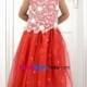 Glamorous Designer Red Baby Gown