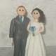 Custom Wedding Cake Topper Mr. and Mrs.Bride and Groom