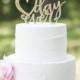 Wedding Cake Topper Best Day Ever Floating Topper Glitter Wedding Engagement Shower Cake Topper (Item - BDE900)