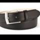 Deer leather belt mens classic dress belt suit elegant business belt matt silver buckle