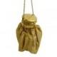 Unique Gold Flapper Handbag Vintage Metal Purse Bag With Expandable Lid Chain Handle Wedding Evening Clutch Bag 1920s Wedding Bridesmaid