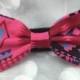 Pink Aztec Small Pet Dog Cat Bow / Bow Tie