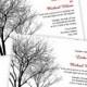 Black and Gray Winter Trees Wedding Invitation - Instant Download - DIY Printable Template - Microsoft Word Format - Printable Invitation