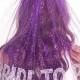 Rhinestone Gem Bride To Be Sparkle Tulle Veil - Double Layer,  Bachelorette Party Veil, Purple Bachelorette Veil