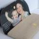 Photo Clutches, Gift for Mother, Mother of Bride Gift, Clutch with Photo, Wedding Clutch, Wedding Gift