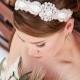 Vintage wedding headband, Bridal Crystal Headband, Bridal Headpiece, Wedding Headband,headband brooch,Wedding Head Piece, Crystal Headband