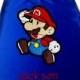 Super Hero Kid's Cape,  Embroidered Super Mario   Personalized with Monogram Royal Blue