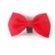 Red dog bow tie, red bow tie, christmas red bow, red wedding bow