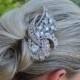 Crystal Bridal Hair Comb, Bridal Hair Accessory, Statement Crystal Wedding Hair Comb, Bridal Accessory, AMANDA