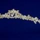 Petite tiara, Delicate floral headband, Weding rhinestone tiara, Bridal crown, Silver, Wedding headpiece