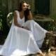 Bridal Nightgown Wedding Lingerie Full Swing White Nylon Waiting in the Shadows of Moonlight Honeymoon Romance  Nightgown