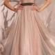 $148 Designer Prom Dresses - Pleating Strapless Court Train Chiffon Princess Pink Evening Dress at www.promdressbycolor.com