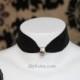 Gothic Lolita Gorgeous Skull  Velvet  3.8CM Ribbon Choker Necklace Vampire Queen Party-adjustable length 12.6"-15"(NV094)