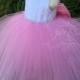 Flower Girl Dress - Lace Dress - Big Bow Dress -Wedding Dres- Girls Lace Dress - Ellie Dress by zulettcouture