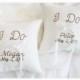 Ring bearer pillows, set of  2 pillows, I Do ring bearer pillows , wedding ring pillow , personalized ring bearer pillow (R128)