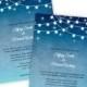 Wedding Invitation - Lights at Night - DIY Printable Template - Wedding Invitation Template - Microsoft Word File