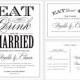 Printed - Be Married Wedding Invitation & RSVP
