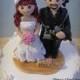 Wedding Cake Topper, Custom Pirate and Renaissance Polymer Clay Wedding/Anniversary Keepsake, Victorian Wedding