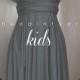 KIDS Black Bridesmaid Convertible Dress Infinity Dress Multiway Dress Twist Dress Wrap Dress Flower Girl Dress