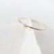 Petite Diamond Solitaire 14kt Rose or Yellow gold Engagement ring