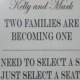 Wedding sign, Two Families are Becoming One, Pick a Seat not a Side Sign, Personalized wedding sign, Custom wedding sign