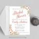 Printable bridal shower Invitation prinable - Boho coral bridal shower invitation - Bridal party invitation - The Emily collection