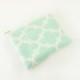 Clutch - in Mint Fulton - Quatrefoil Make up Bag - Zipper Pouch - Small - Wedding Gifts - Bridesmaid Gifts - Wedding Favors