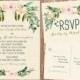 Spring Bohemian Wedding Invitation Set: Light Pink, Romantic