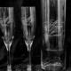 Personalized Wedding Floating Unity Candle and Toasting Flutes (shipping included)