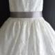 Reserved for Kirmelnel Ivory Lace Flower Girl Dress, Lace dress,  Wedding dress, bridesmaid dress,  Vintage Style Dress Shabby chic