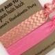 Custom Bachelorette Party Favors/Gifts - Foil Chevron - To Have and to Hold Your Hair Back - Choose your color