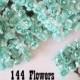 Mint Paper Flowers - 144 pcs - Small Bouquet - weddings - favors - invitations - paper goods
