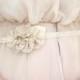 Vintage Lace Sash - Pink Bridal Sash - Pink Wedding Belt - Bridal Gown Accessory Belt - Bridesmaids Gift - Bridal Party Pink and Ivory