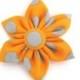 Dog Collar Flower / Small Medium Large / Orange Removable Collar Flower