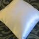 Wedding White Plain Satin Ring Bearer Pillow  (9" X 9")