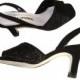 Vintage Heels Size 6 & 1/2B Stiletto Pumps Caparros Black Mad Men Rockabilly Pinup Bombshell Garden Party Office Wedding Designer Dress