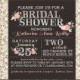 Burlap Lace Bridal Shower Invitation Rustic Bridal Brunch Pink Coral Floral Bridal Tea Typography Style Baby Shower, Any Event, Any Colors