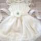 Flower girl dress ivory, lace dress, ivory dress, vintage inspire, lace toddler dress, flower  girl dress, lace dress with sash