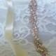 Crystal Rhinestone Bridal Sash,Rose Gold Sash,Wedding sash,Bridal Accessories,Bridal Belt,Style # 7