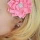 Watermelon Pink Flower Hair Clip, Flower Girl Hair Clip, Watermelon Star Flower Clip, Flower Clip, Girls Flower Hair Clip, Wedding Hair Clip