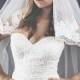 Beautiful high quality bridal veil. Cathedral lenght lace veil around edge