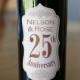 Wedding Anniversary Wine Bottle Labels - Set of 12