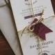 Letterpress Wedding Invitation: Floral and Rustic Big Sur inspired