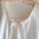Antique White Cotton Nightgown Slip/Teddy with Hand Embroidery