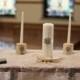 Personalized Wedding Unity Candle Set, Custom Rustic Unity Candle, Wedding Ceremony