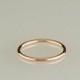 ONE ring, 10kt solid gold, Rose gold, yellow gold, white gold- 18g, stacking rings, thin band, wedding, engagement,