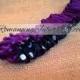 The Original Fully Reversible Bridal Garter..You Choose The Colors..shown in eggplant/black white polka dots