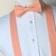 Peach Bowtie and Suspenders Set - Men, Teen, Youth