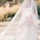 Blush Veil, Blush Wedding Veil, Cathedral Veil, Bridal Veil, Mantilla Veil, Pink Lace Veil, Royal Cathedral Veil, Pink Tulle Veil